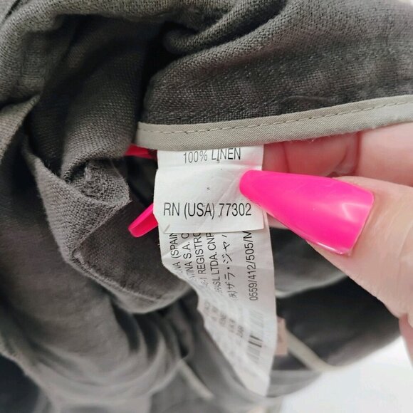 Zara 100% linen Military Officer Fully Lined Jacket - Picture 11 of 12